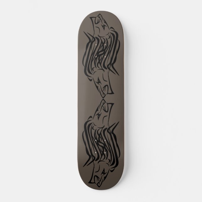 Lion Skateboard - Benutzerdefinierte Farben (Vorderseite)