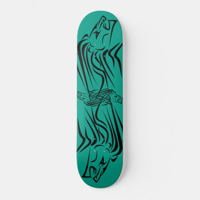 Lion Skateboard laufen oder Farbe wählen (Vorderseite)