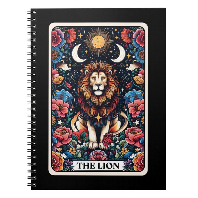 Lion Spirit Tarot Card Notebook Notizblock (Vorderseite)
