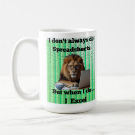 Lion Spreadsheet-Tasse Kaffeetasse