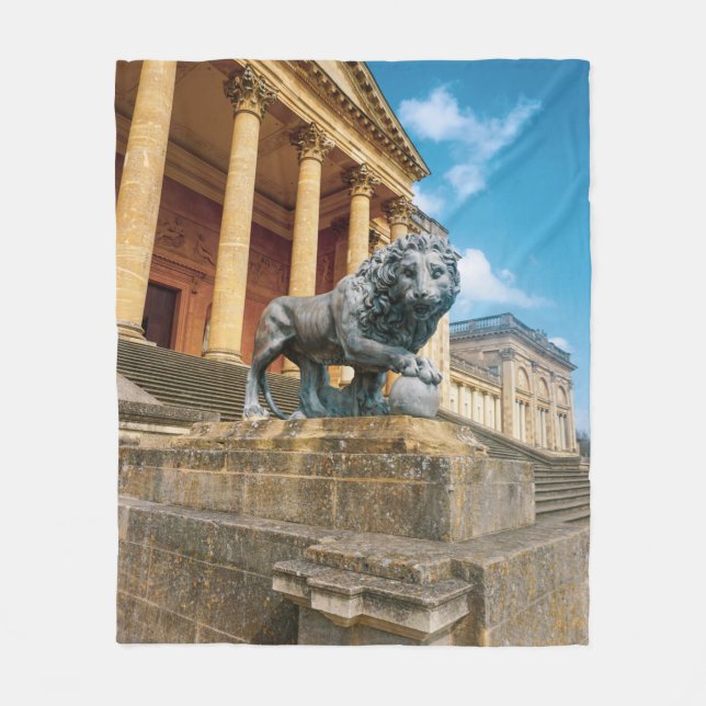 Lion Statue Fleecedecke (Vorderseite)