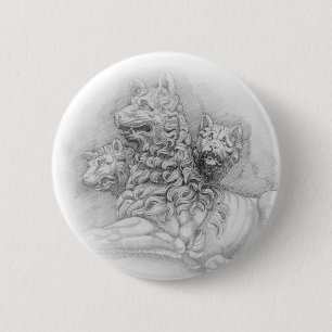 Lion statue study - Pierre Jacques button