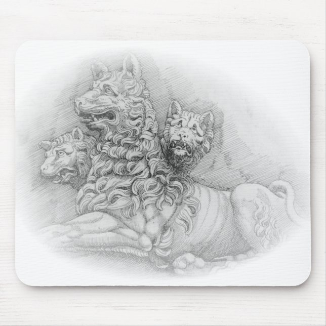 Lion statue study - Pierre Jacques mousepad (Vorne)