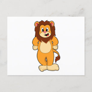 Lion stehend postkarte