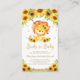 Lion Sunflower Babydusche buchen Begleitkarte