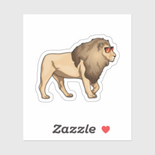 Lion Sunglasses Aufkleber