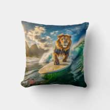 Lion Surfing Design von Rich AMeN Gill