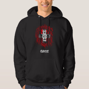 Lion Swiss Flag Schweiz Hoodie