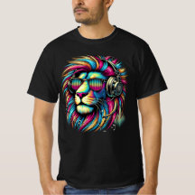 LION T - SHIRT BOLD und künstlerisches Design