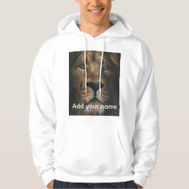 Lion-t-Shirt-Druck mit bearbeitbarem Text Hoodie