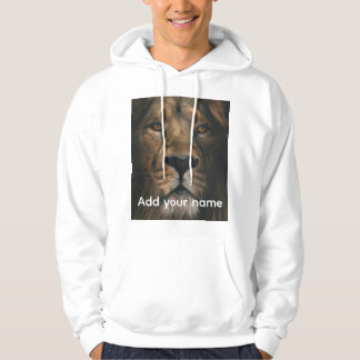 Lion-t-Shirt-Druck mit bearbeitbarem Text Hoodie