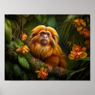 Lion Tamarin Poster