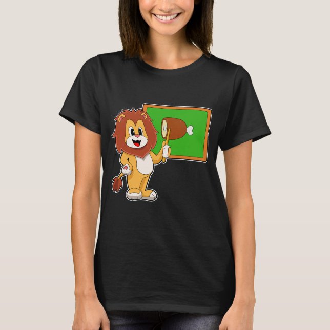 Lion Teacher Pointer Meat T-Shirt (Vorderseite)