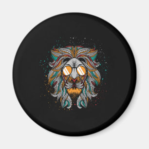 Lion The King of the Jungle Animal Zoo Gift Magnet