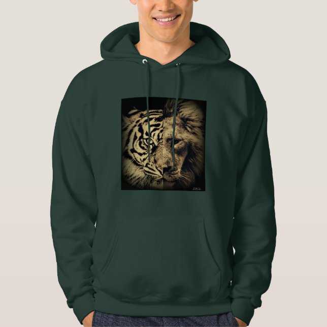 Lion Tiger 2in1 Hoodie (Vorderseite)