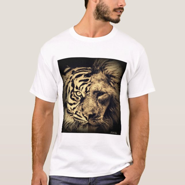 Lion Tiger 2in1 T - Shirt (Vorderseite)