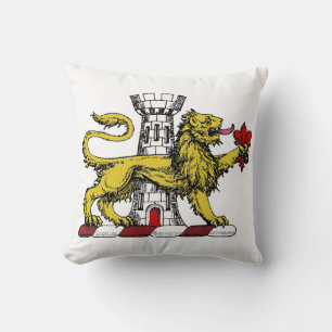 Lion Tower Lilie Wappen Emblem C Kissen