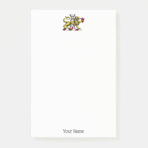 Lion Tower Lilie Wappen Emblem C Post-it Klebezettel