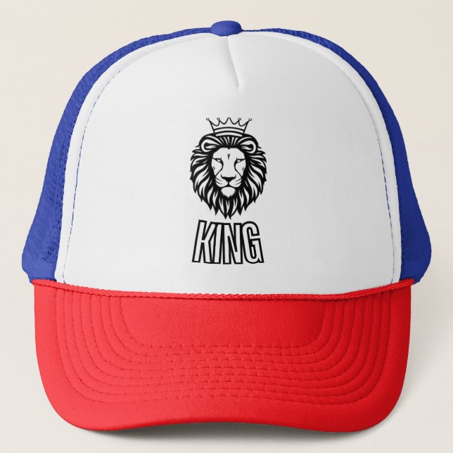 Lion Trucker Hat Design Truckerkappe (Vorderseite)