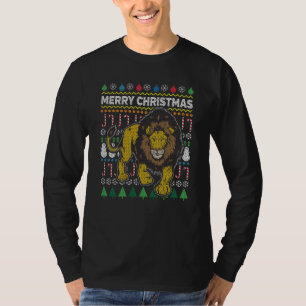 Lion Ugly Christmas Sweater T-Shirt