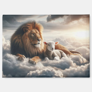 Lion und Lamb Magnet