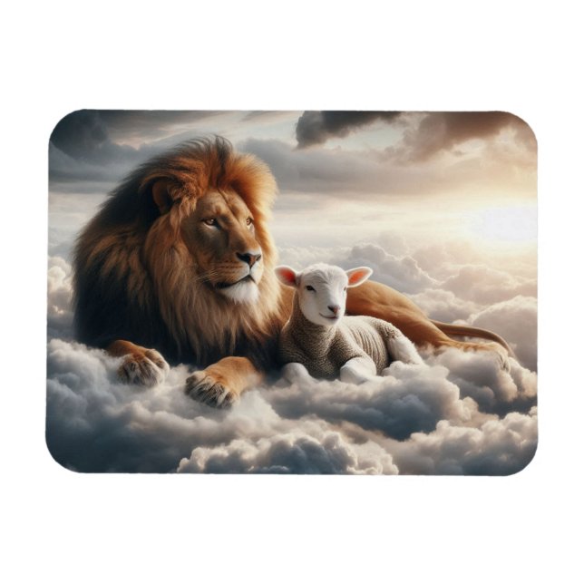 Lion und Lamb Magnet (Horizontal)