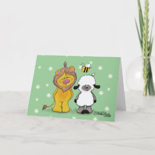Lion und Lamb True Friends Karte
