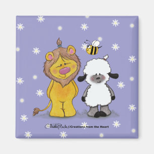 Lion und Lamb True Friends Magnet