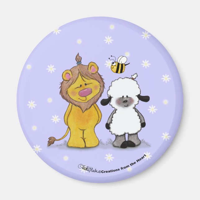 Lion und Lamb True Friends Magnet (Vorne)