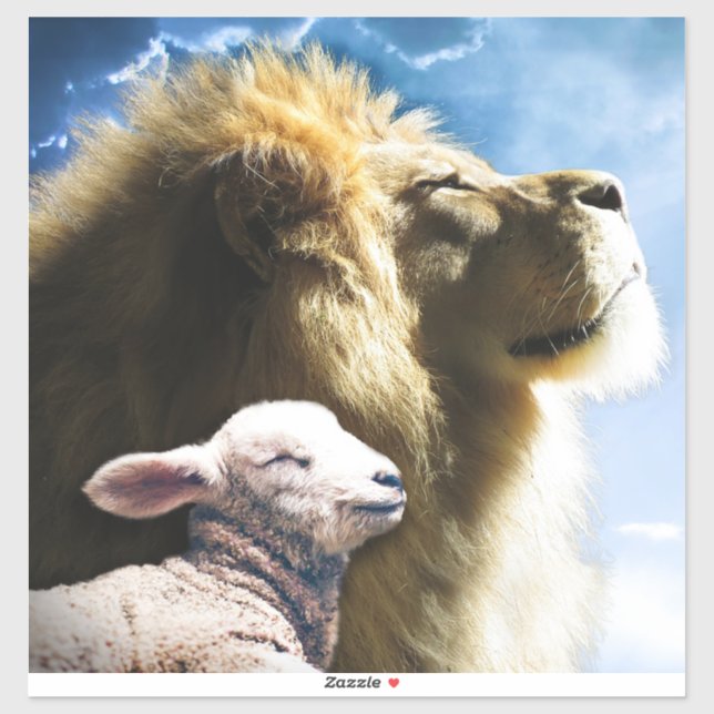 Lion und Lamb Vinyl Sticker (Blatt)