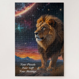 Lion Under a Starry Sky Puzzle