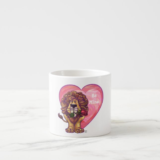 Lion Valentinstag Espressotasse (Vorderseite)