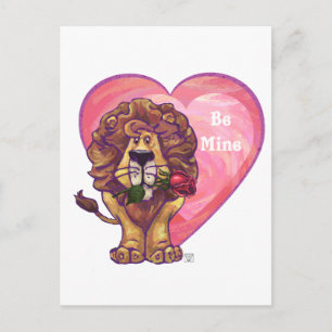 Lion Valentinstag Feiertagspostkarte