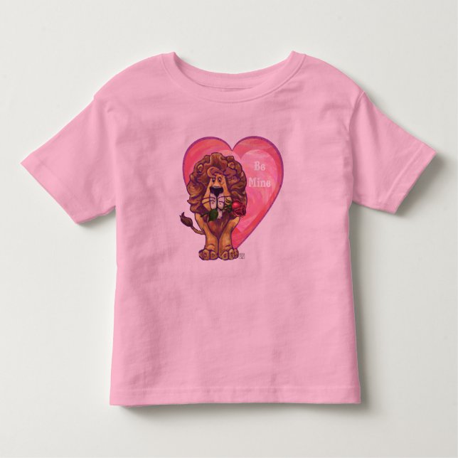 Lion Valentinstag Kleinkind T-shirt (Vorderseite)