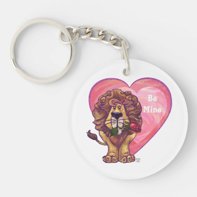 Lion Valentinstag Schlüsselanhänger (Vorderseite)