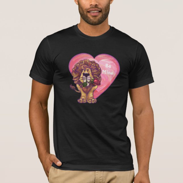 Lion Valentinstag T-Shirt (Vorderseite)