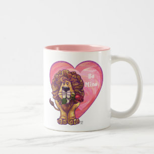 Lion Valentinstag Zweifarbige Tasse