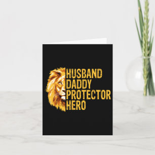 Lion Vater Funny Husnd Daddy Protector Hero Father Karte