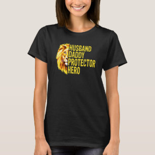 Lion Vater Husband Daddy Protector Hero Fathers Da T-Shirt