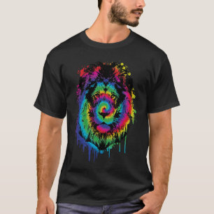 Lion Watercolor Gefärbte Krawatte Painted Löwe's H T-Shirt
