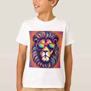 Lion Wearing-Sonnenbrille T-Shirt
