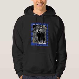 Lion Wild Cat Colorful Animal King Jungle Motivati Hoodie