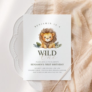 Lion Wild Einladung zum Geburtstag