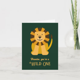 Lion Wild One First Birthday Card für Baby Karte