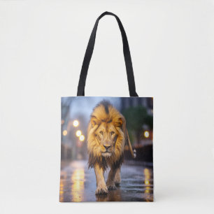 Lion Wildlife Animal auf der Straße im Freien