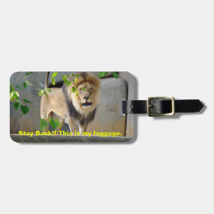 Lion Wildlife Luggage Tag Gepäckanhänger