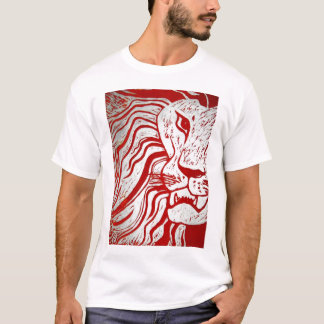 Lion Woodcut T - Shirt