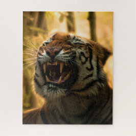Lion Yawning Majestic King of the Dschungel Puzzle
