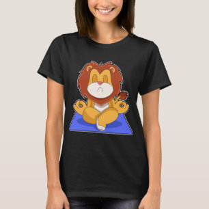 Lion Yoga Meditation Gymnastik T-Shirt