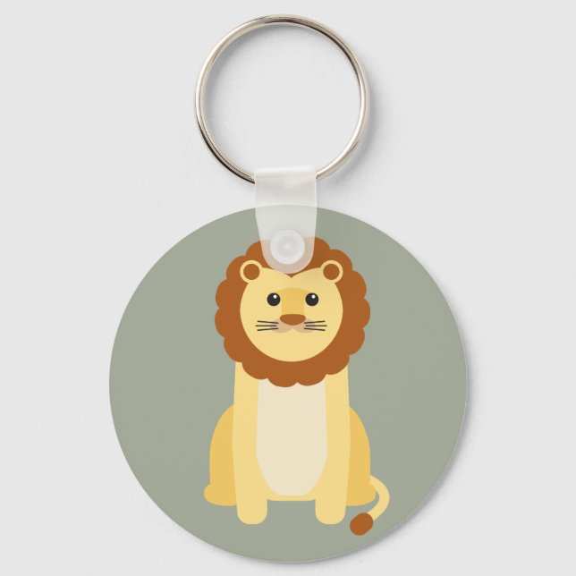 Lion zeichn schlüsselanhänger (Vorderseite)